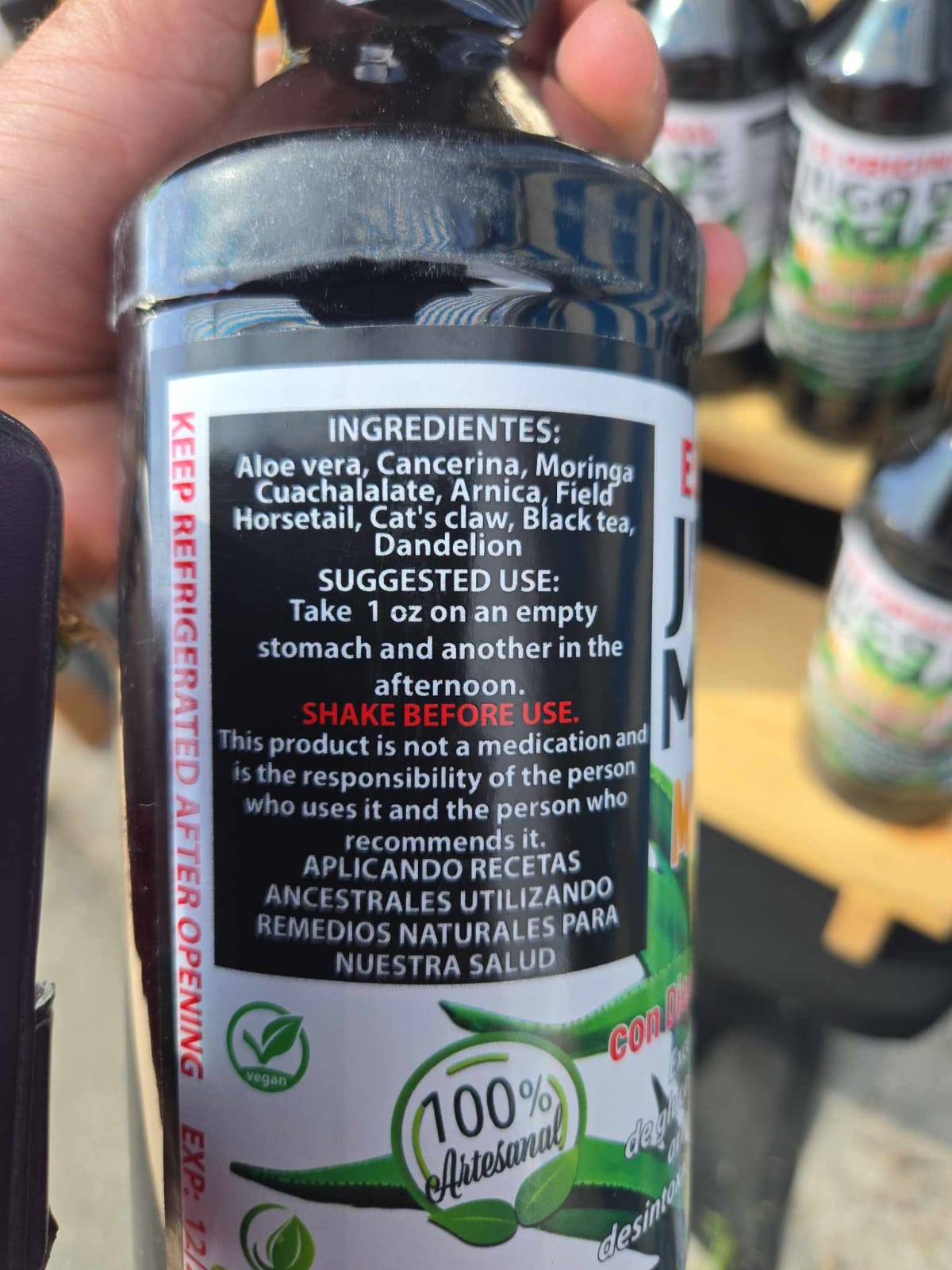 JUGO DE MAGUEY ORIGINAL DE MICHOACAN CON DIENTE DE LEON Y 8 PLANTAS MAS