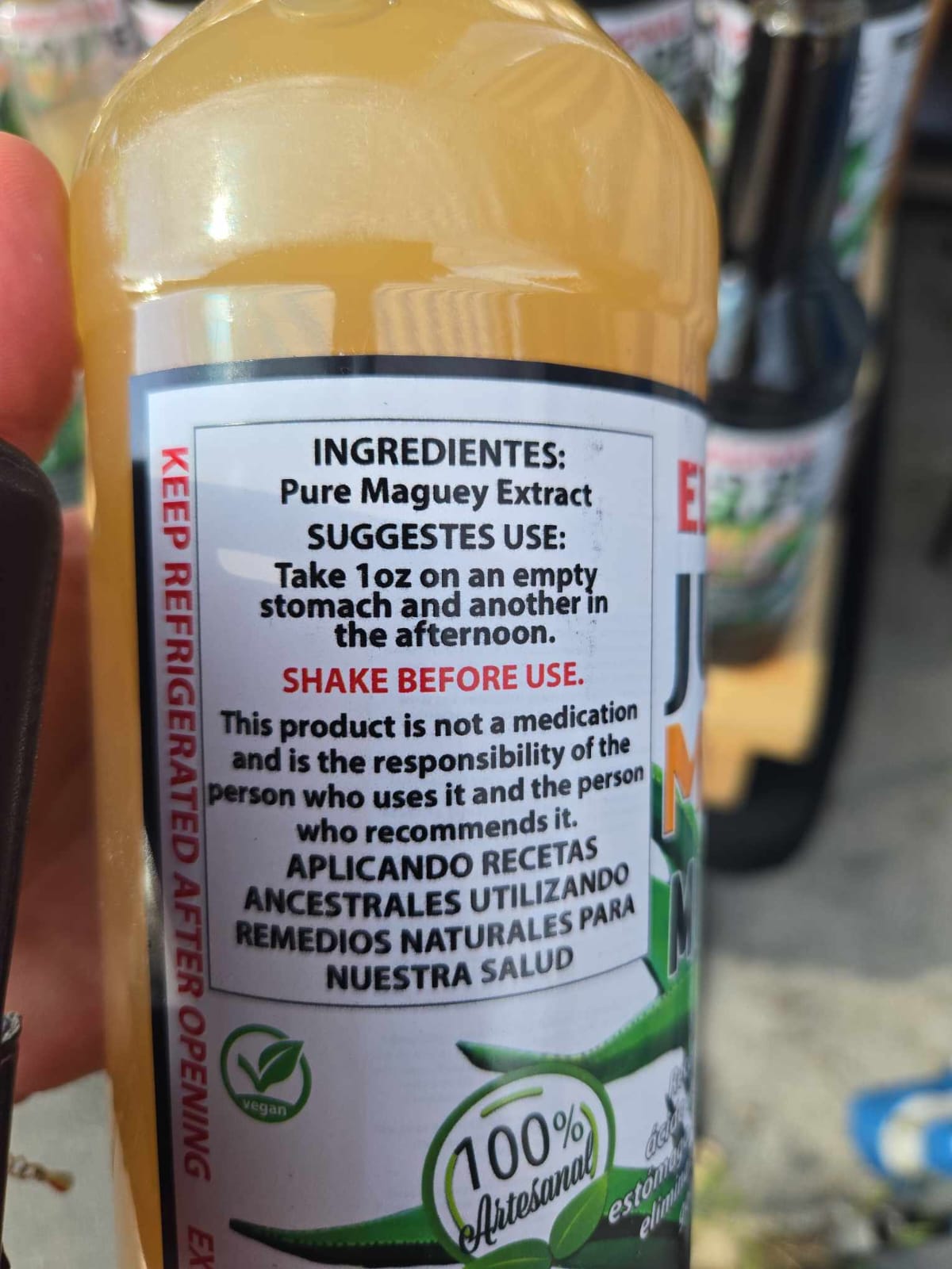 JUGO DE MAGUEY AMARILLO